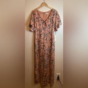 June & Hudson Floral Print Jumpsuit size 1X